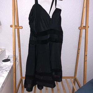 Torrid Mesh Inset Skater One Piece Swimdress